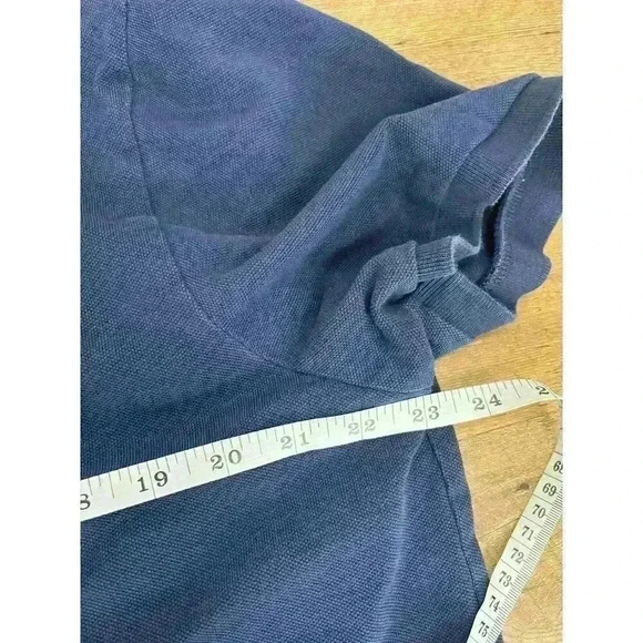 Polo Ralph Lauren Big Pony #3 Custom Slim Fit Polo Blue Rugby Short Sleeve XL - Picture 6 of 13